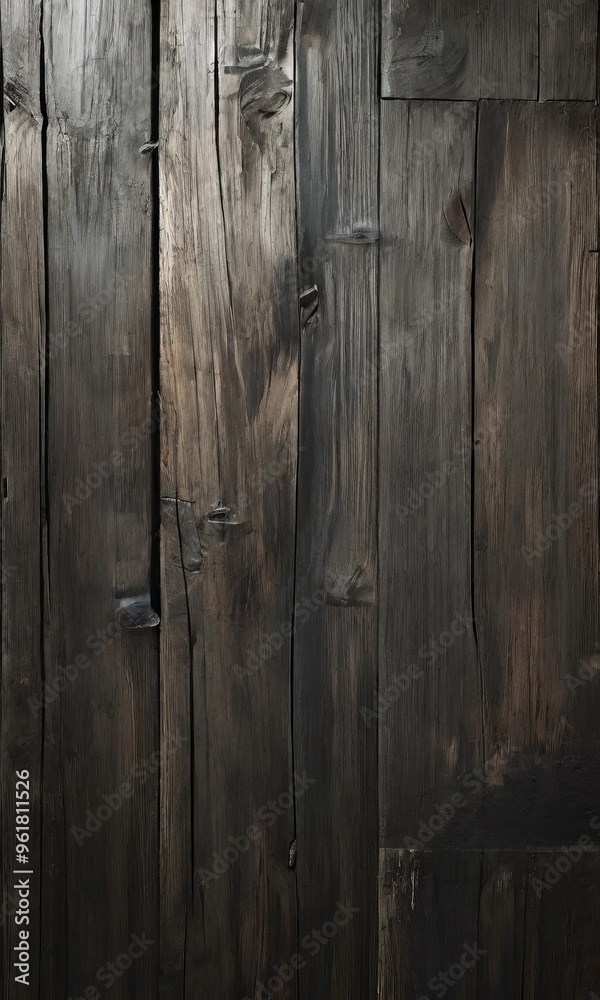 Fototapeta premium wooden wall with black background