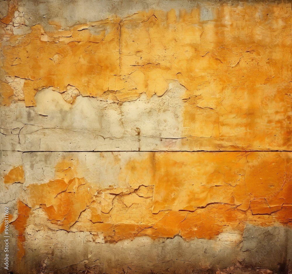 Obraz premium wall with peeling paint and