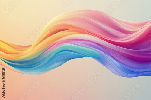 Abstract Colorful Wavy Lines with Gradient and Texture photo