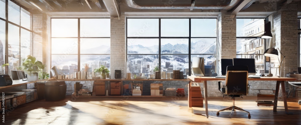 large window large window