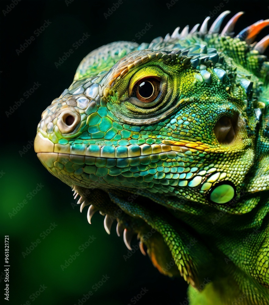 close up lizard's head close up lizard's head