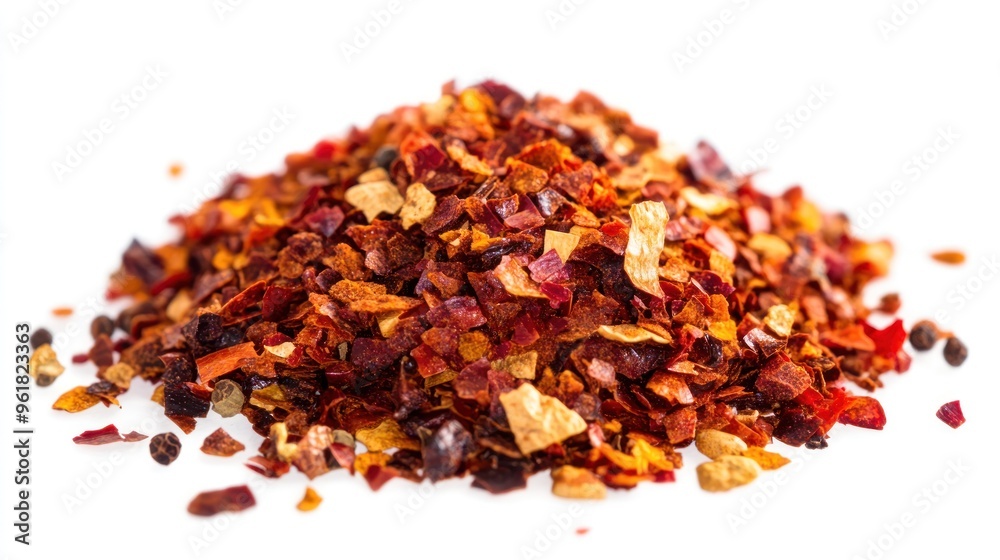Closeup of Dried Red Pepper Flakes Closeup of Dried Red Pepper Flakes