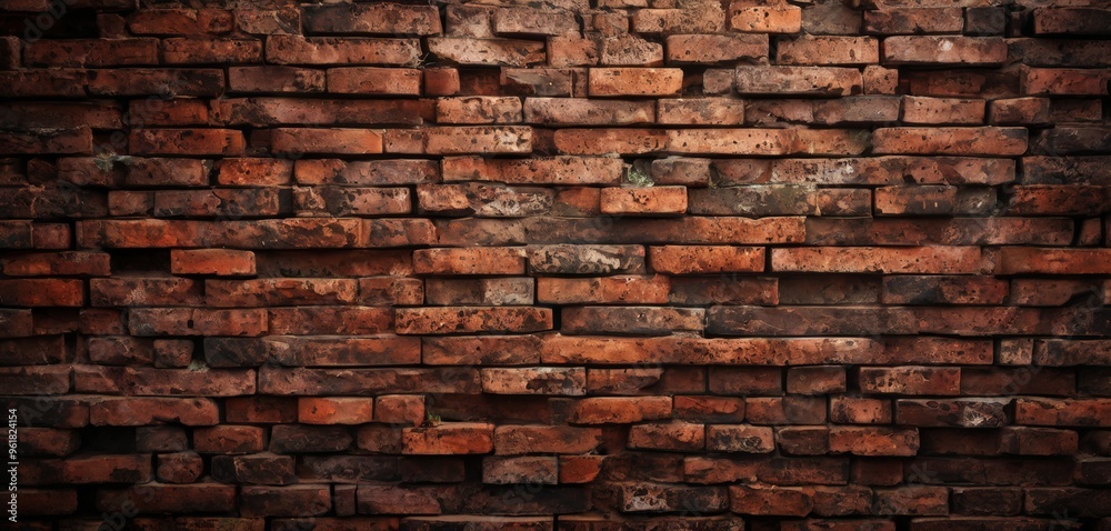 Fototapeta premium brick wall with lot rust