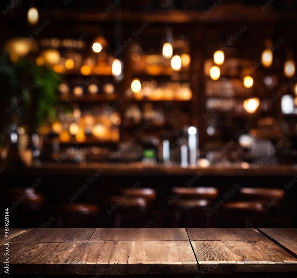 wooden table with blurry background wooden table with blurry background