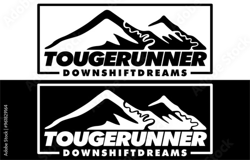 Touger Runner - Down Shift Dreams Car Sticker, Decal, Vinyl, Label, Windshield Window JDM Japanese Letters Sticker
