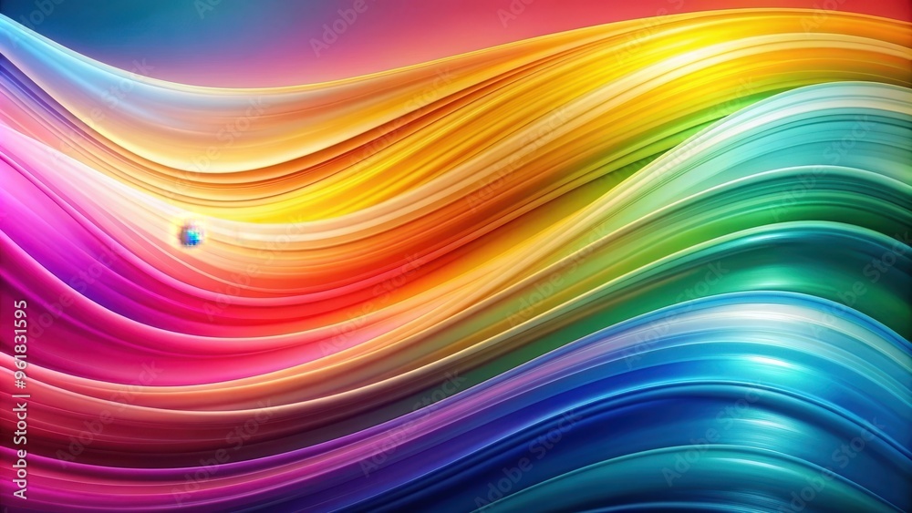 Obraz premium Abstract colorful background with smooth, flowing waves , vibrant, abstract, background, colorful, vibrant, flowing, waves