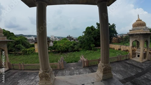 Architecture of Maharaniyon Ki Chhatriyan, Jaipur  photo