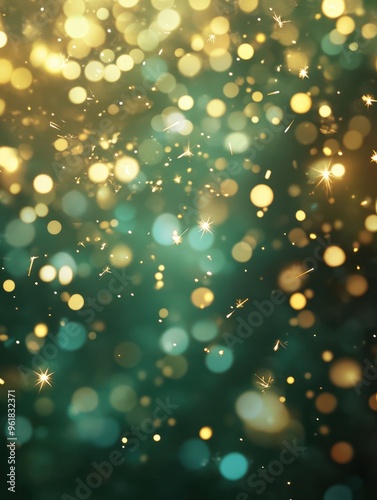 'Day fresh eve year`s St. next glowing future Patrick's sparkler green year party confetti new background bokeh lights year's christmas spark shiny marvellou' photo