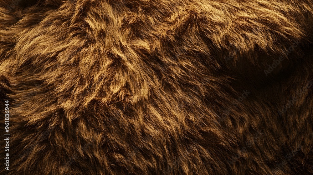 Naklejka premium 54. Soft, plush teddy bear fur with detailed texture