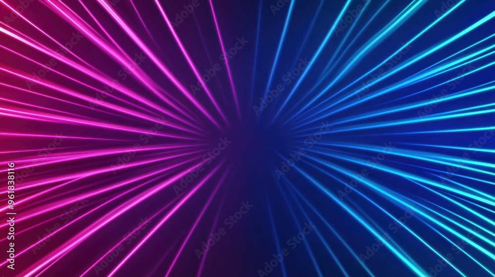A colorful background with a bright blue and pink light, AI