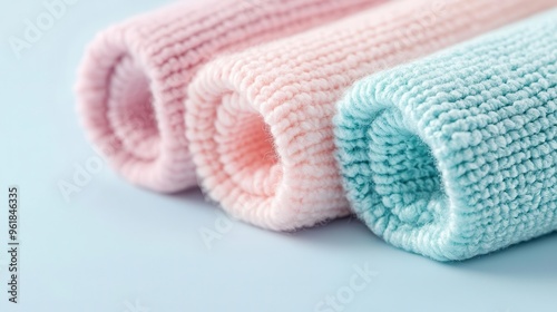 Personalized baby blanket with name embroidery, soft pastel colors, 3D illustration