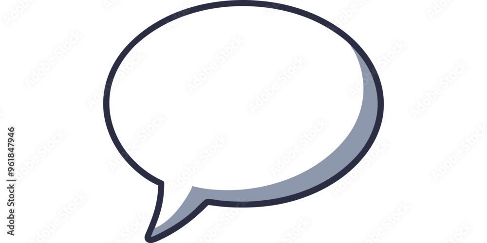 A gray speech bubble icon, symbolizing communication, conversation, and customer interaction A gray speech bubble icon, symbolizing communication, conversation, and customer interaction