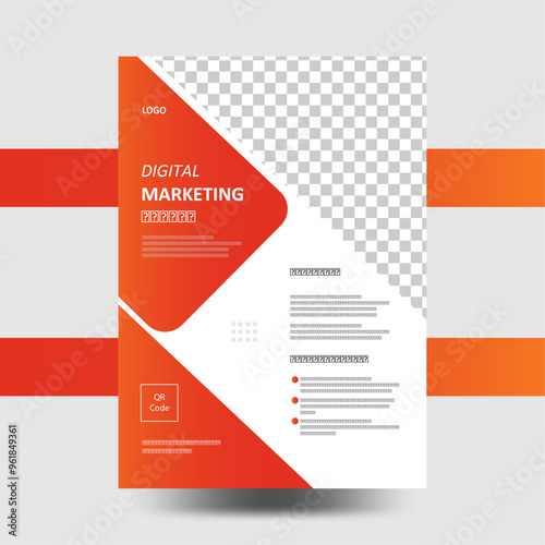 Modern corporate business flyer design template