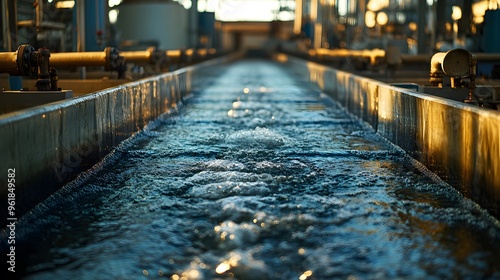 Wallpaper Mural Water Recycling System
An industrial recycling system showing tanks and pipelines that filter and reuse wastewater within the plant. The water flow is visible through transparent tubes. Torontodigital.ca