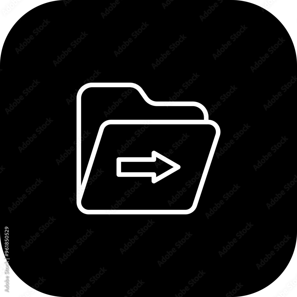 Folder Move Vector Icon Design Folder Move Vector Icon Design