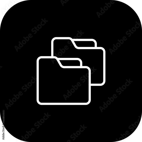 Folder Copy Vector Icon Design