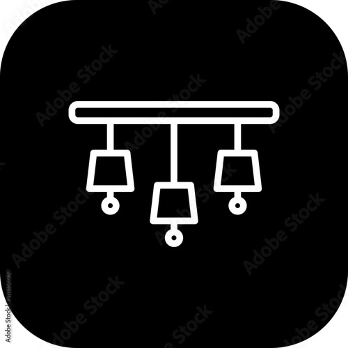 Chandelier Vector Icon Design