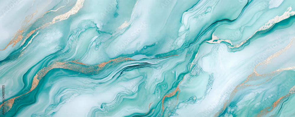 A soothing marble background with pastel blues and greens, accented by silver veins and a touch of gold. A soothing marble background with pastel blues and greens, accented by silver veins and a touch of gold.