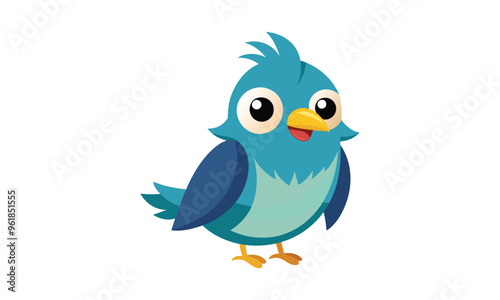 bird Illustration with white background