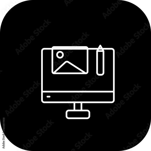 Photo Editing Vector Icon Design