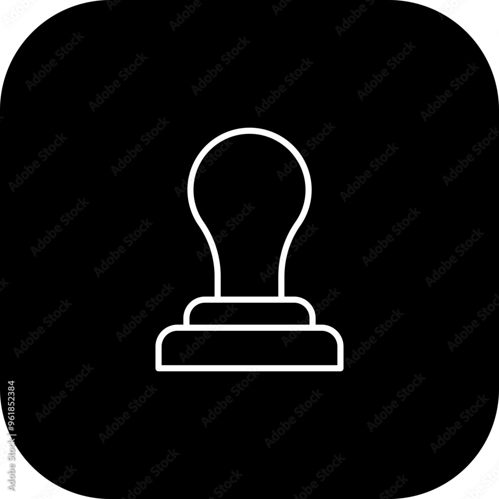 Rubber Stamp Vector Icon Design Rubber Stamp Vector Icon Design