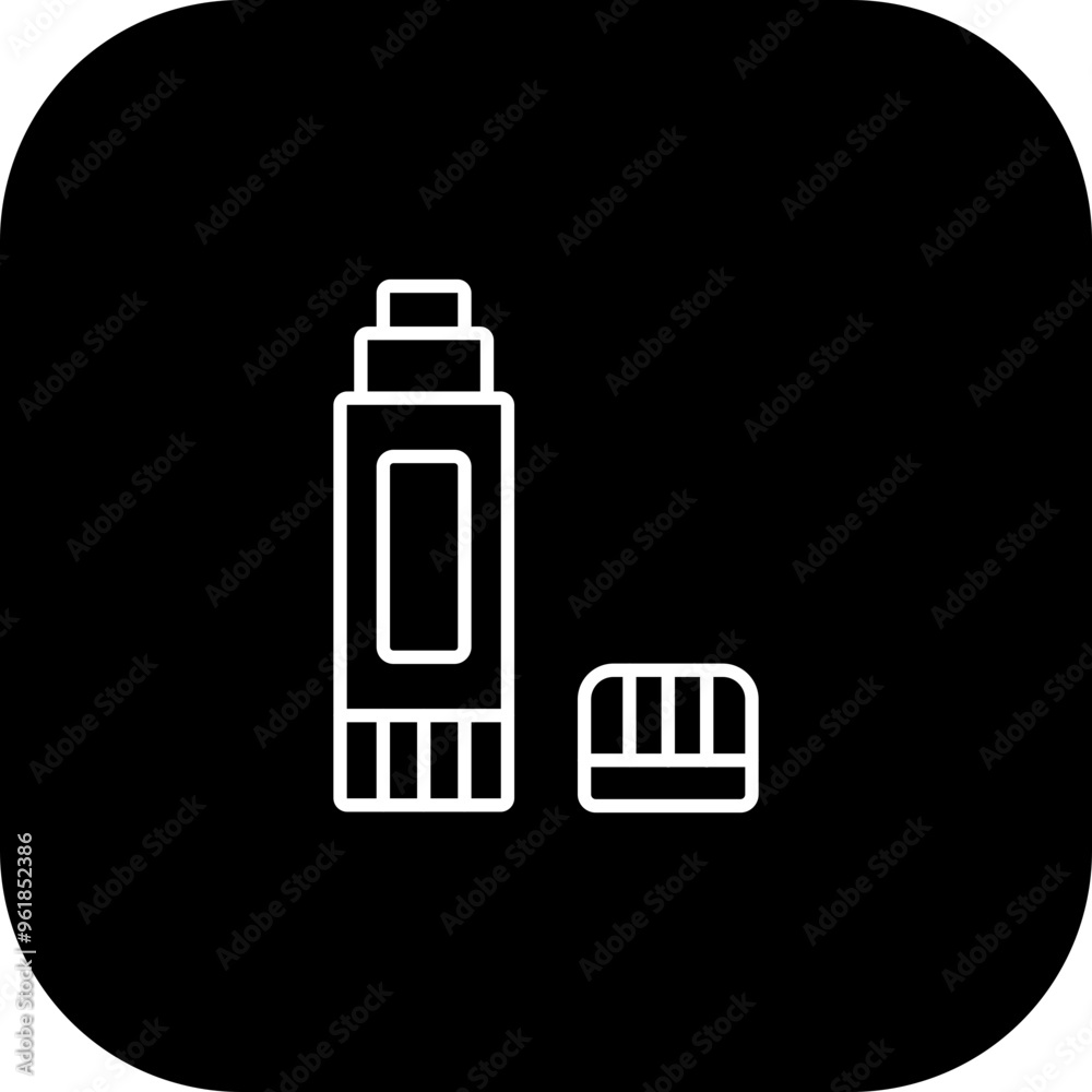 Glue Stick Vector Icon Design Glue Stick Vector Icon Design