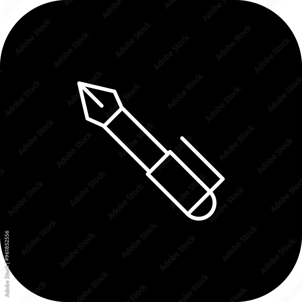 Fototapeta premium Fountain Pen Vector Icon Design