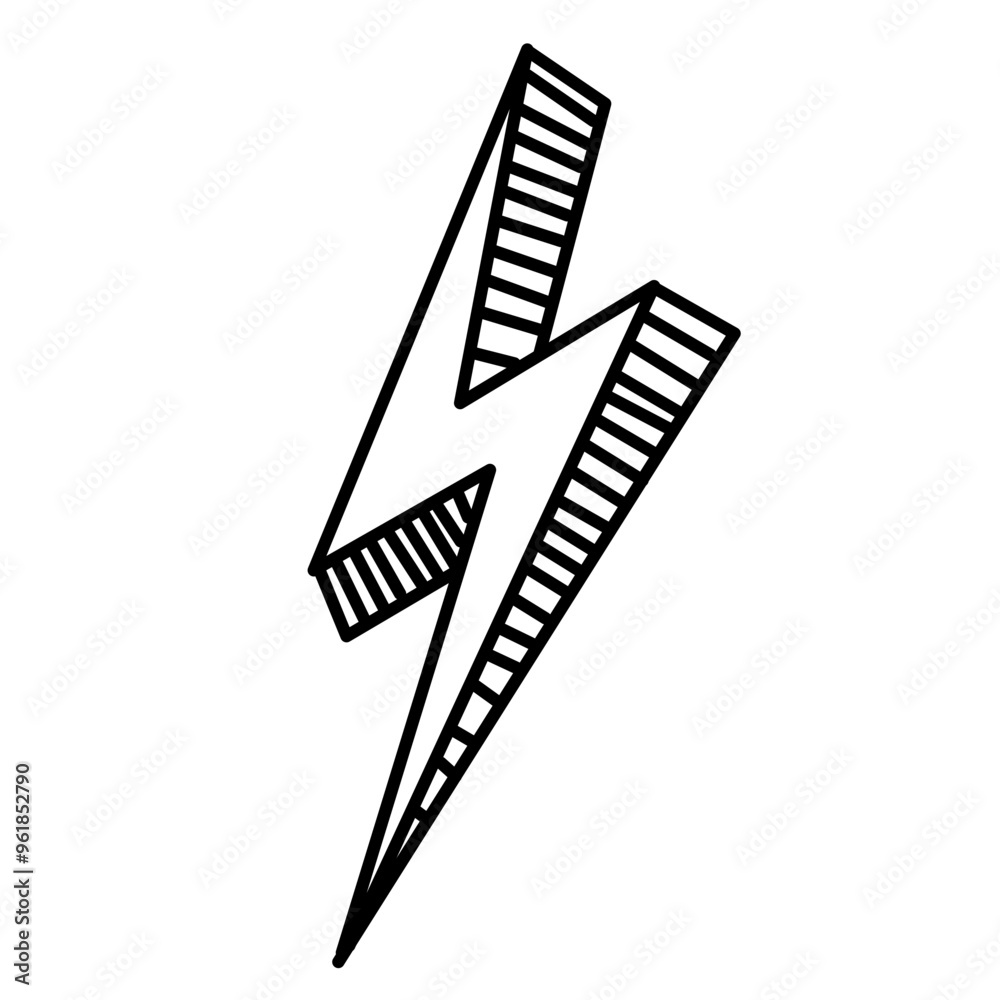 lightning strike Modern flat style illustration lightning strike Modern flat style illustration