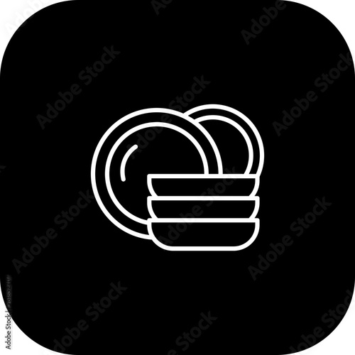Dishware Vector Icon Design