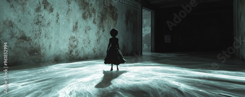 A surreal dream where the floor turns into quicksand and shadowy figures pull a terrified child into the dark.