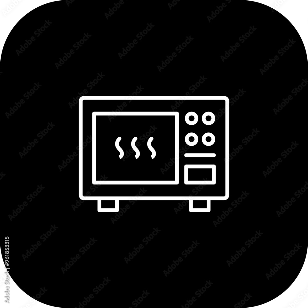 Microwave Vector Icon Design Microwave Vector Icon Design