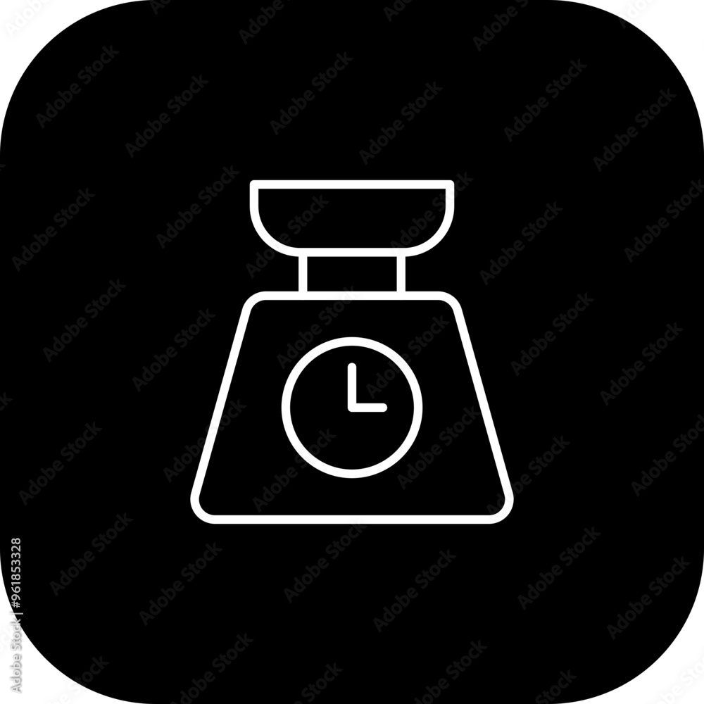 Weight Scale Vector Icon Design Weight Scale Vector Icon Design
