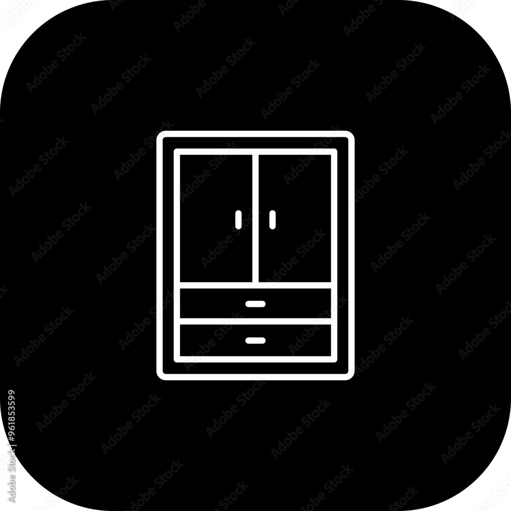 Wardrobe Vector Icon Design