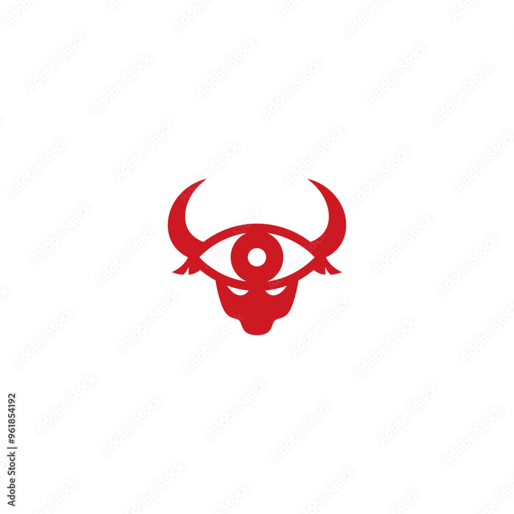 Bull vision abstract logo design. Bull vision abstract logo design.