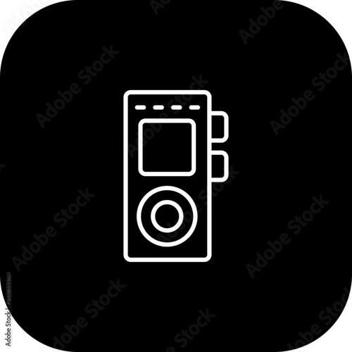 Audio Recorder Vector Icon Design
