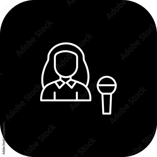 Presenter Vector Icon Design