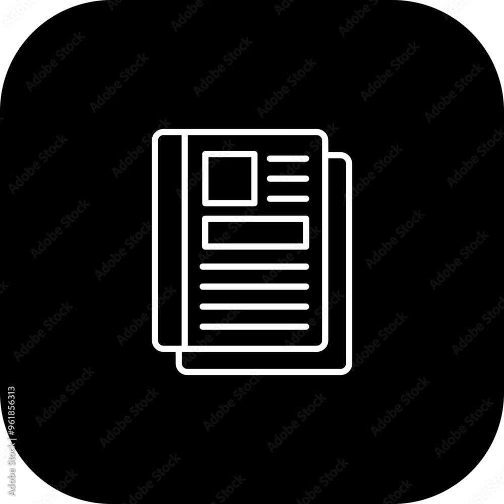 Magazine Vector Icon Design Magazine Vector Icon Design