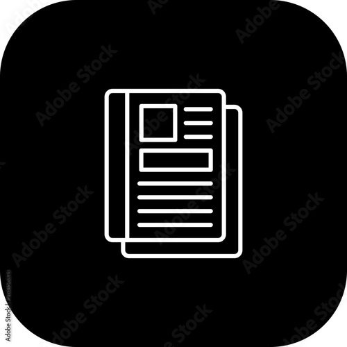 Magazine Vector Icon Design