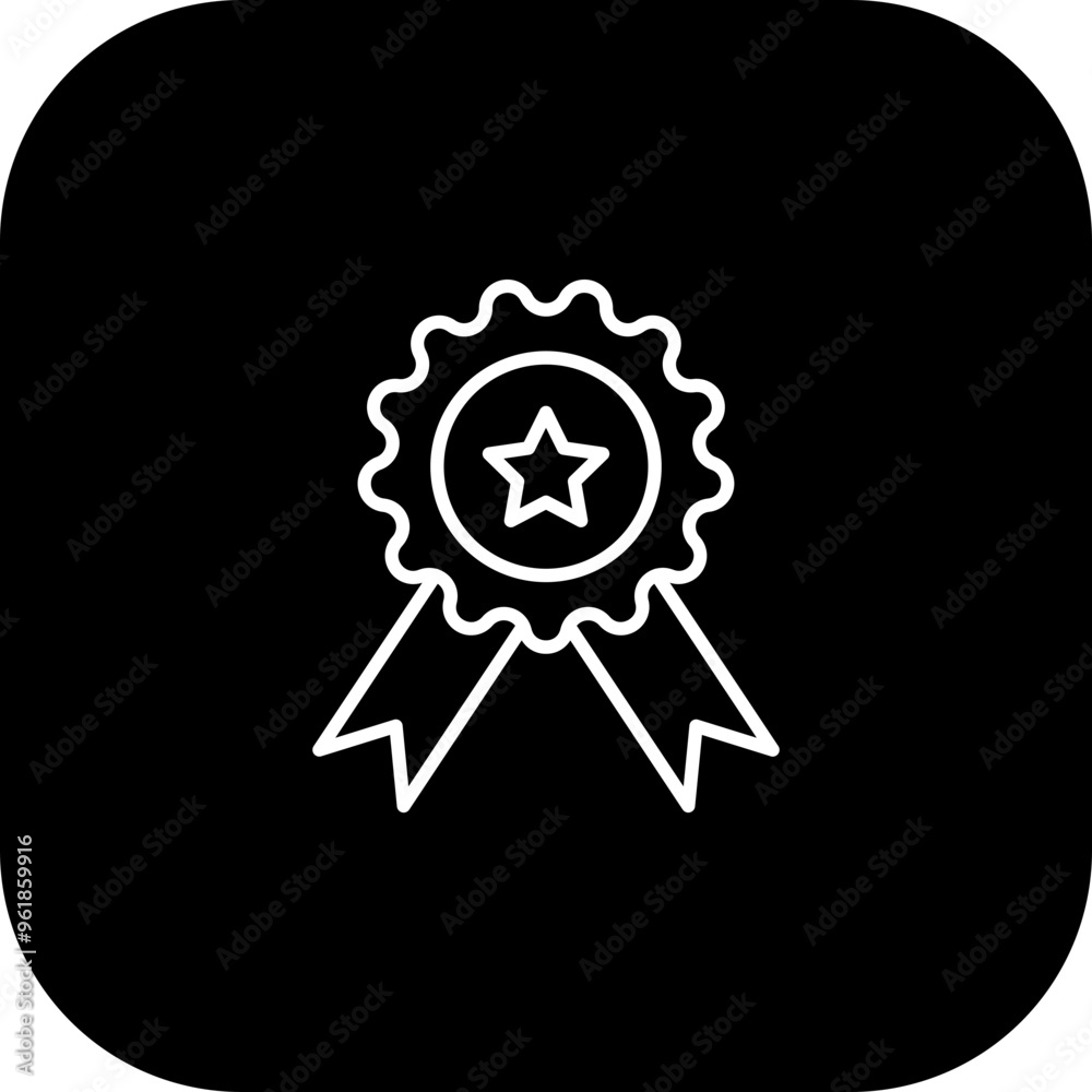 Fototapeta premium Award Vector Icon Design
