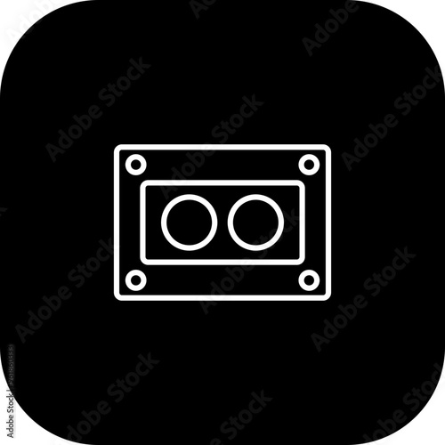 Cassettee Vector Icon Design photo