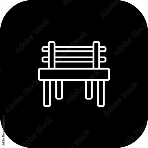 Bench Vector Icon Design