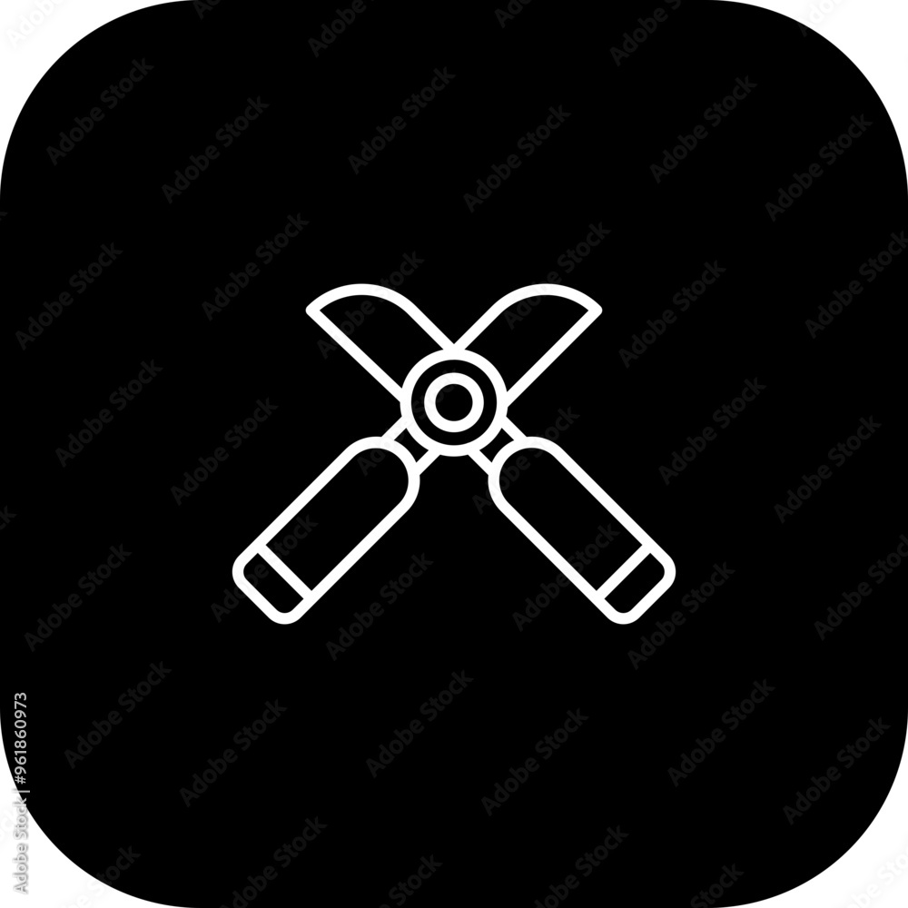 Secateurs Vector Icon Design Secateurs Vector Icon Design