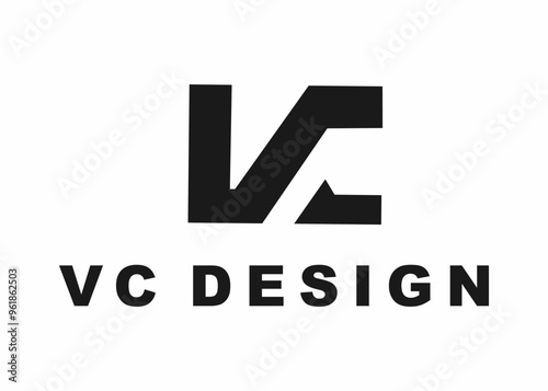 letter vc logo, design, vector, illustration, creative icon, template
