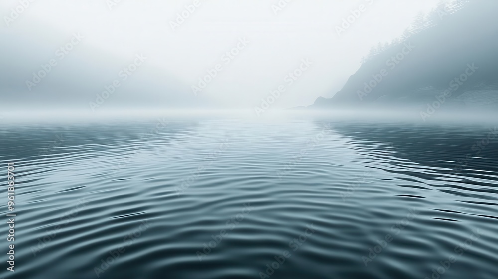 Monochromatic abstract composition with foggy ripples distorting the scene Monochromatic abstract composition with foggy ripples distorting the scene