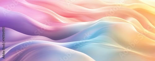 Smooth gradient with creamy colors, flowing seamlessly across the canvas