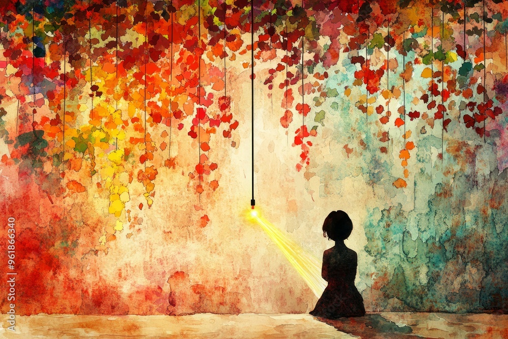 Obraz premium Pendulum of Light, Pendulum clock