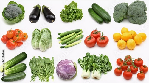 Various types of delicious vegetables