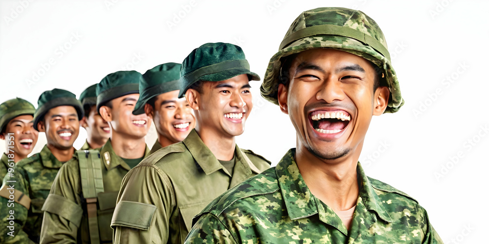 Heartwarming 3D Soldier Laughing with Comrades - Candid Moment Capturing Military Camaraderie, Resilience & Genuine Emotion Against Equipment Heartwarming 3D Soldier Laughing with Comrades - Candid Moment Capturing Military Camaraderie, Resilience & Genuine Emotion Against Equipment