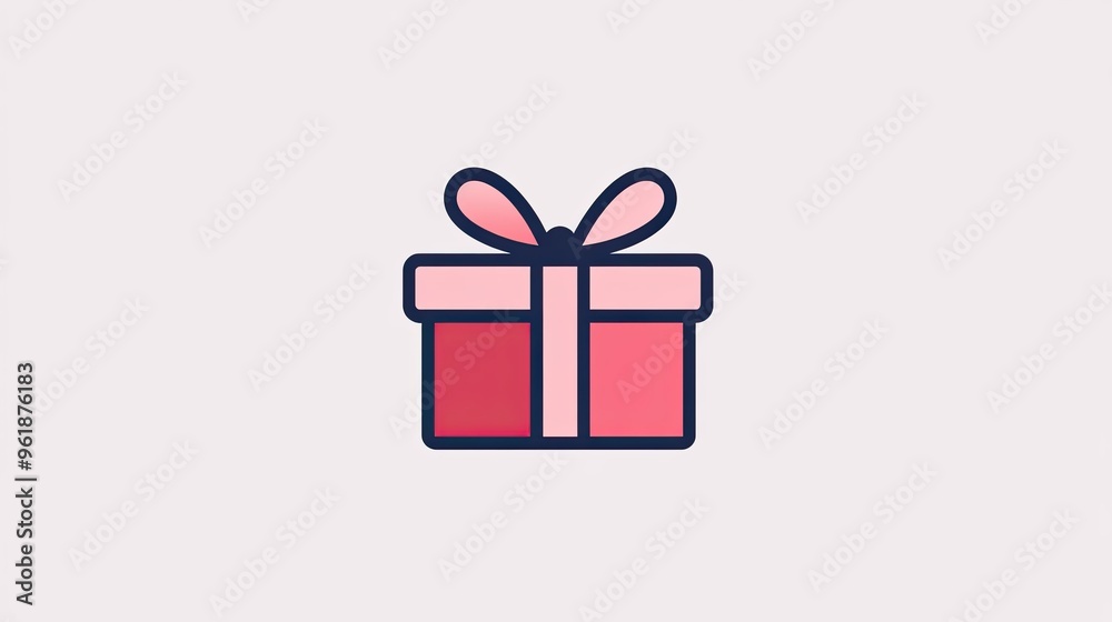 A gift box icon with a ribbon, representing holiday shopping or gift-giving. A gift box icon with a ribbon, representing holiday shopping or gift-giving.