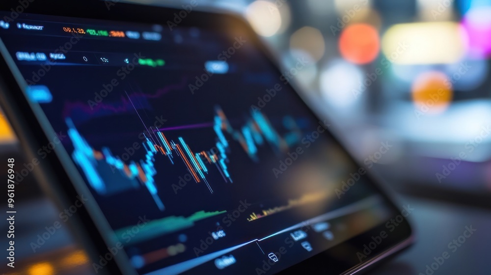 Screen diagram displays information business market charts stock sales and financial markets background wallpaper AI generated image Screen diagram displays information business market charts stock sales and financial markets background wallpaper AI generated image